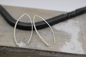 Sterling Silver Hairpin Hoop Earrings - Hoop Earrings - Silver Earrings - gift for her - jewelry sale