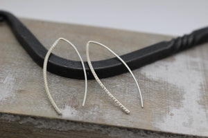 Sterling Silver Hairpin Hoop Earrings - Hoop Earrings - Silver Earrings - gift for her - jewelry sale