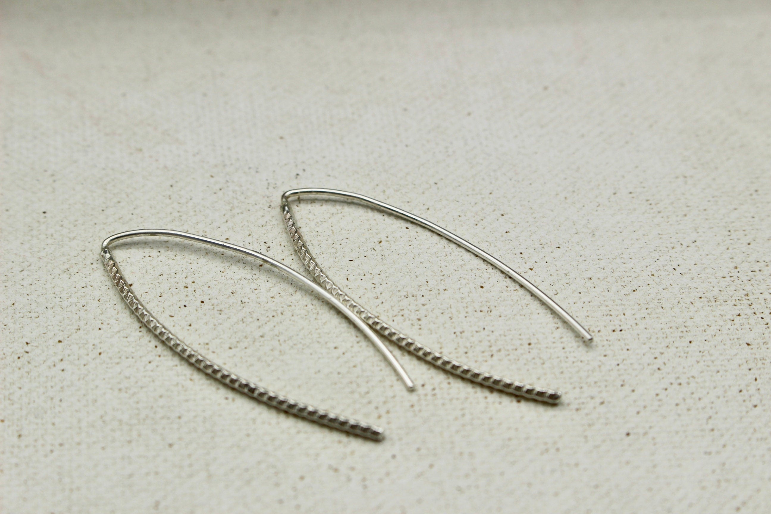 Sterling Silver Hairpin Hoop Earrings - Hoop Earrings - Silver Earrings - gift for her - jewelry sale