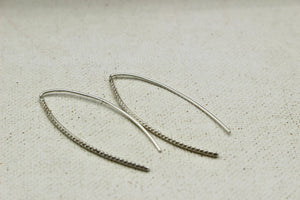 Sterling Silver Hairpin Hoop Earrings - Hoop Earrings - Silver Earrings - gift for her - jewelry sale