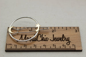 Sterling silver moon and stars barrette - celestial silver barrette - shooting star - hair accessory - gift for her - hair jewelry