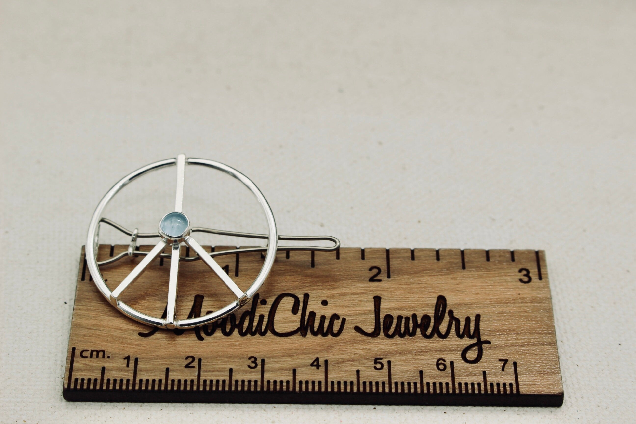 Small Gemstone barrette