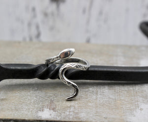Sterling Serpent ring, sterling silver patterned ring, snake, serpent, jewelry for her