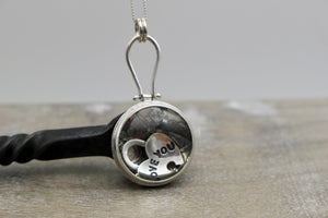 Sterling silver necklace / gift for her / locket necklace