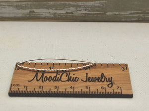 Hairpin Sterling Hoop Earrings