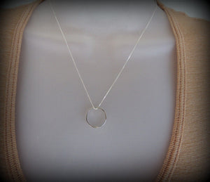Personalized Open Circle Necklace