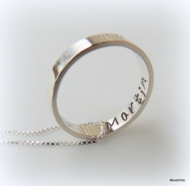 Personalized Open Circle Necklace