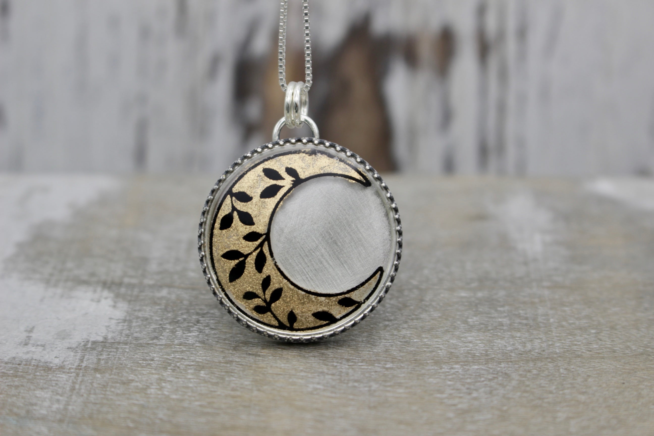 Sterling silver Crescent Moon Necklace