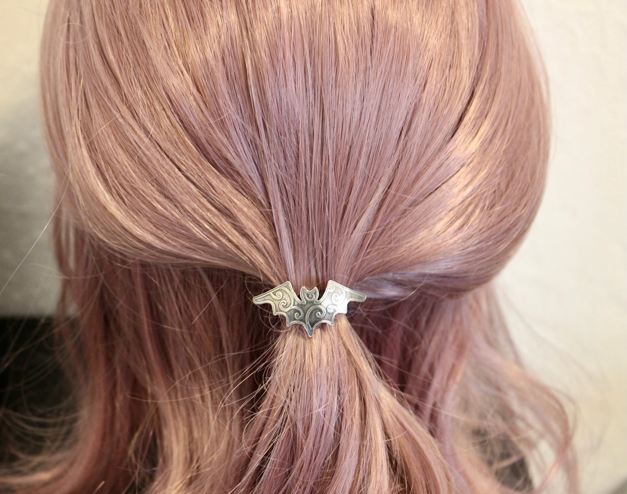 Sterling silver Bat hair-tie