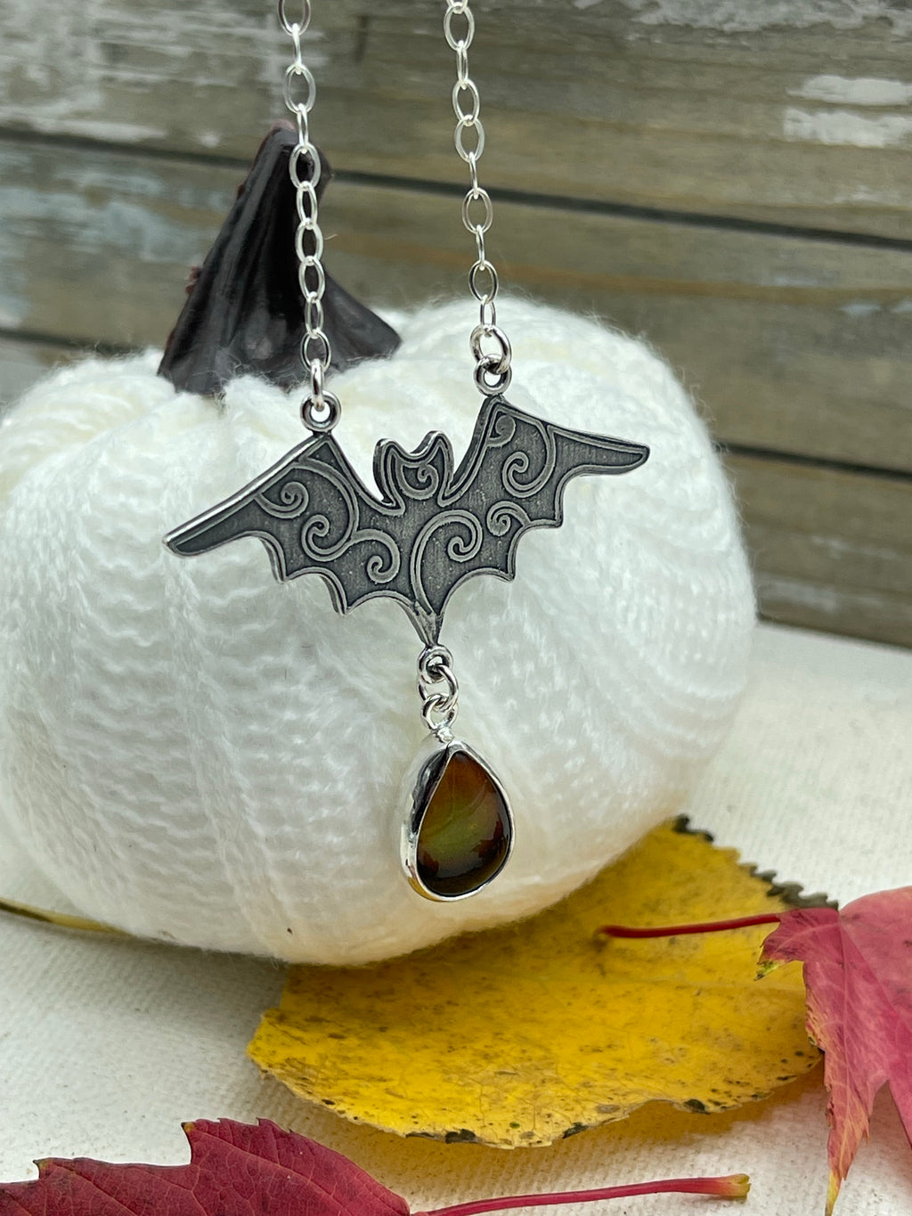 Flourish Bat Necklace