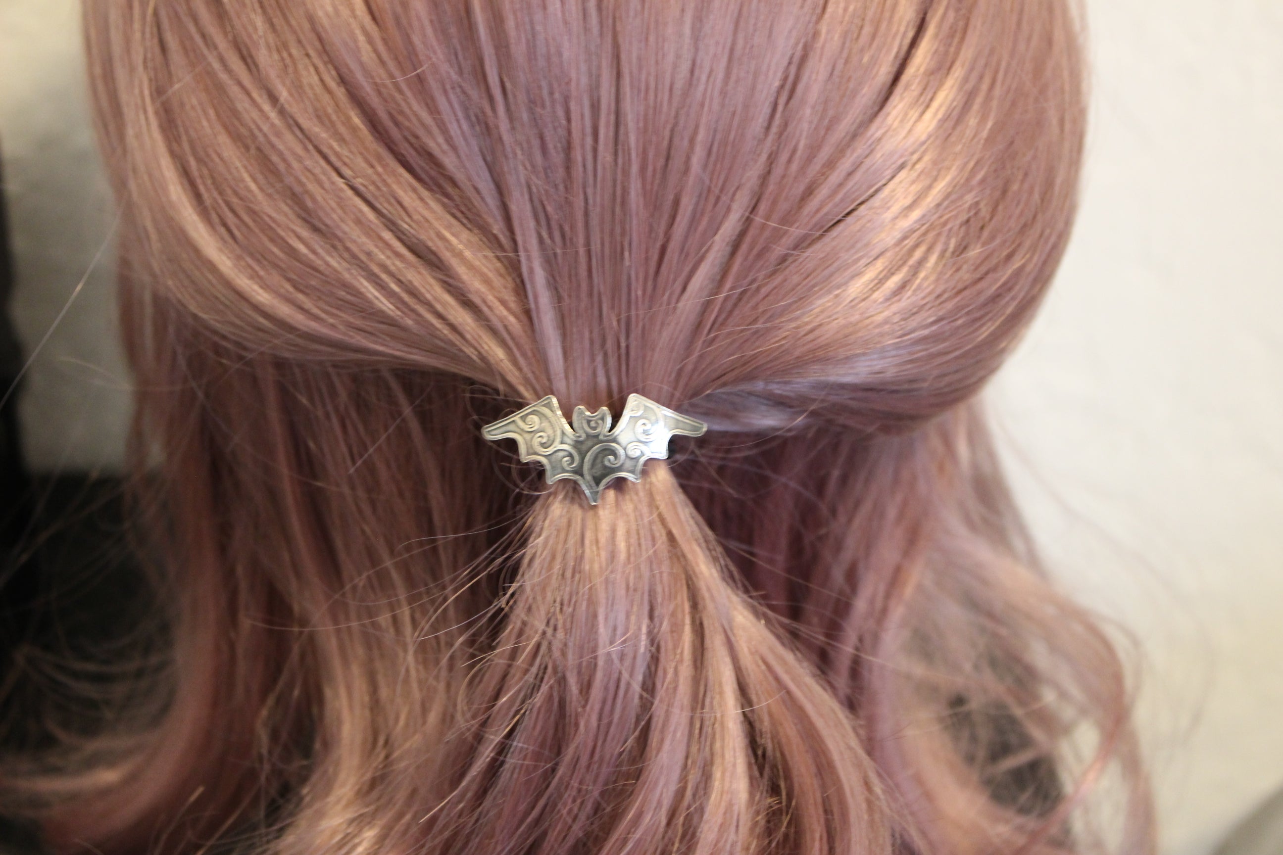Sterling silver Bat hair-tie