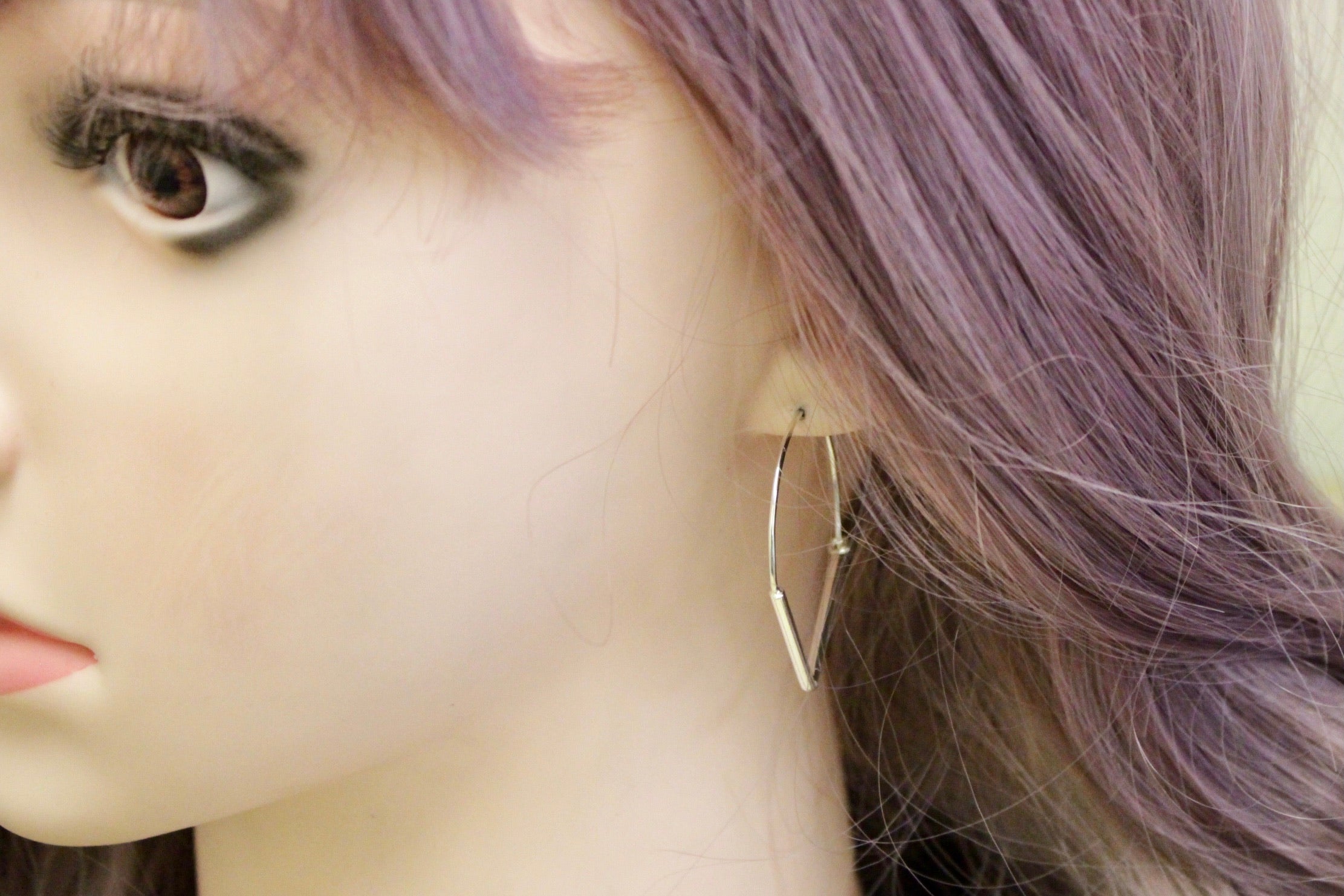 Triangle Sterling Silver Hoops