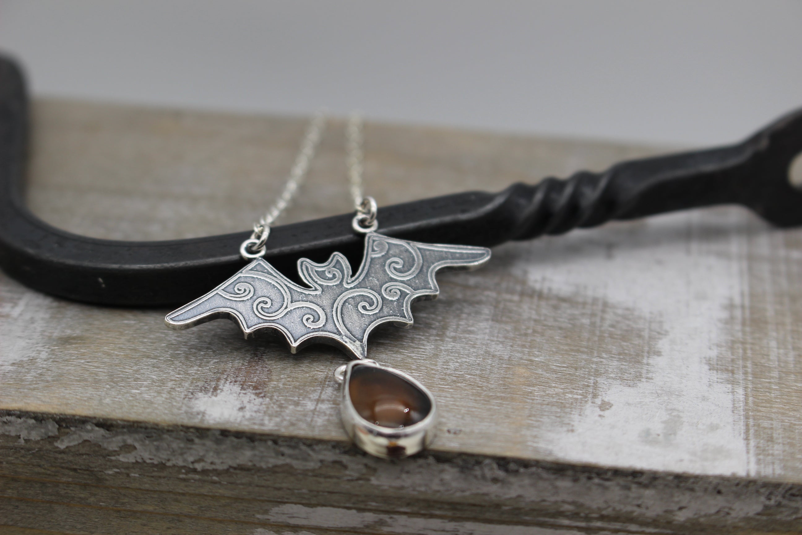 Flourish Bat Necklace