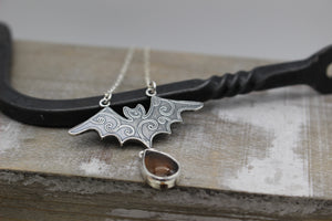 Flourish Bat Necklace