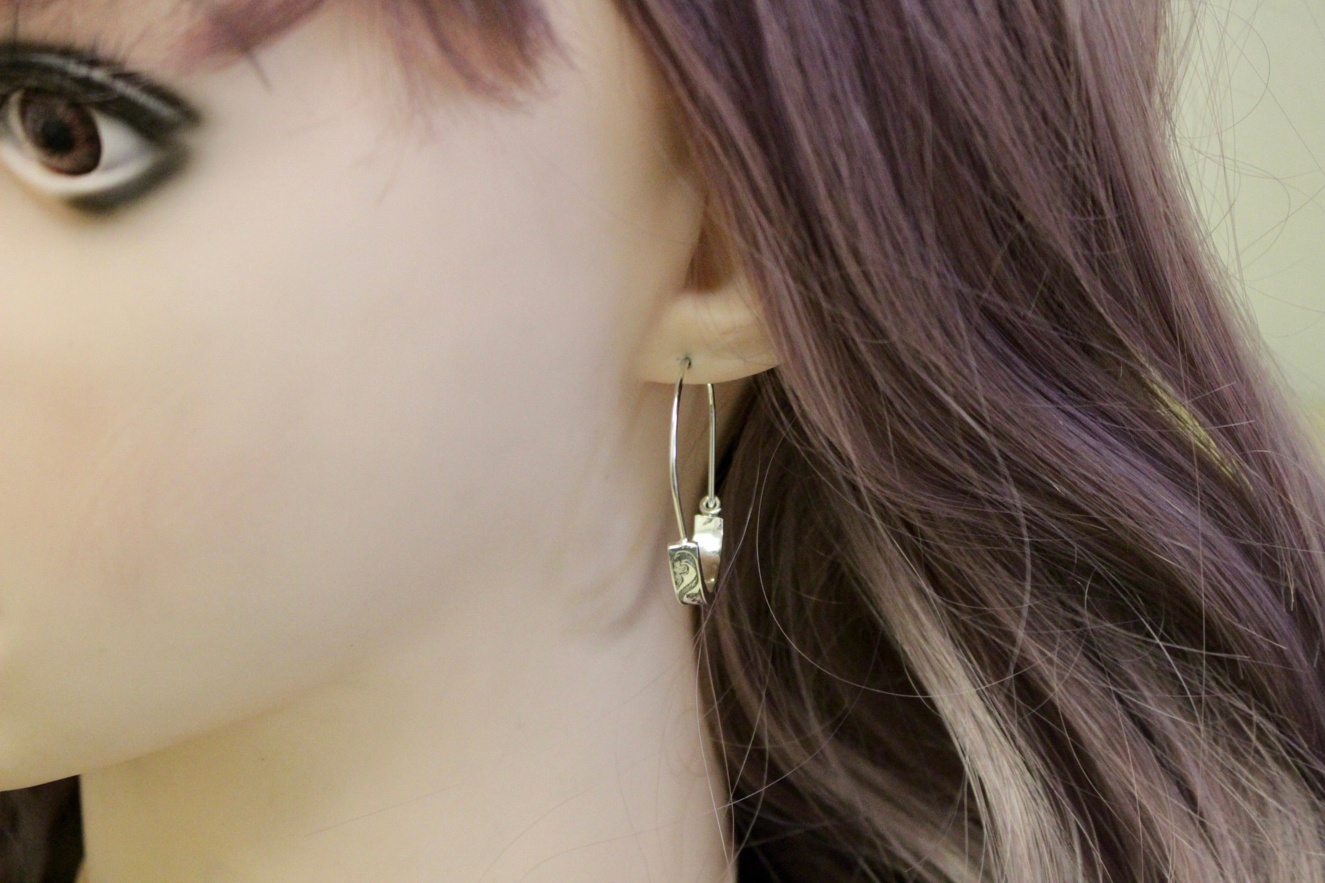 Flora Sterling Silver Hoops