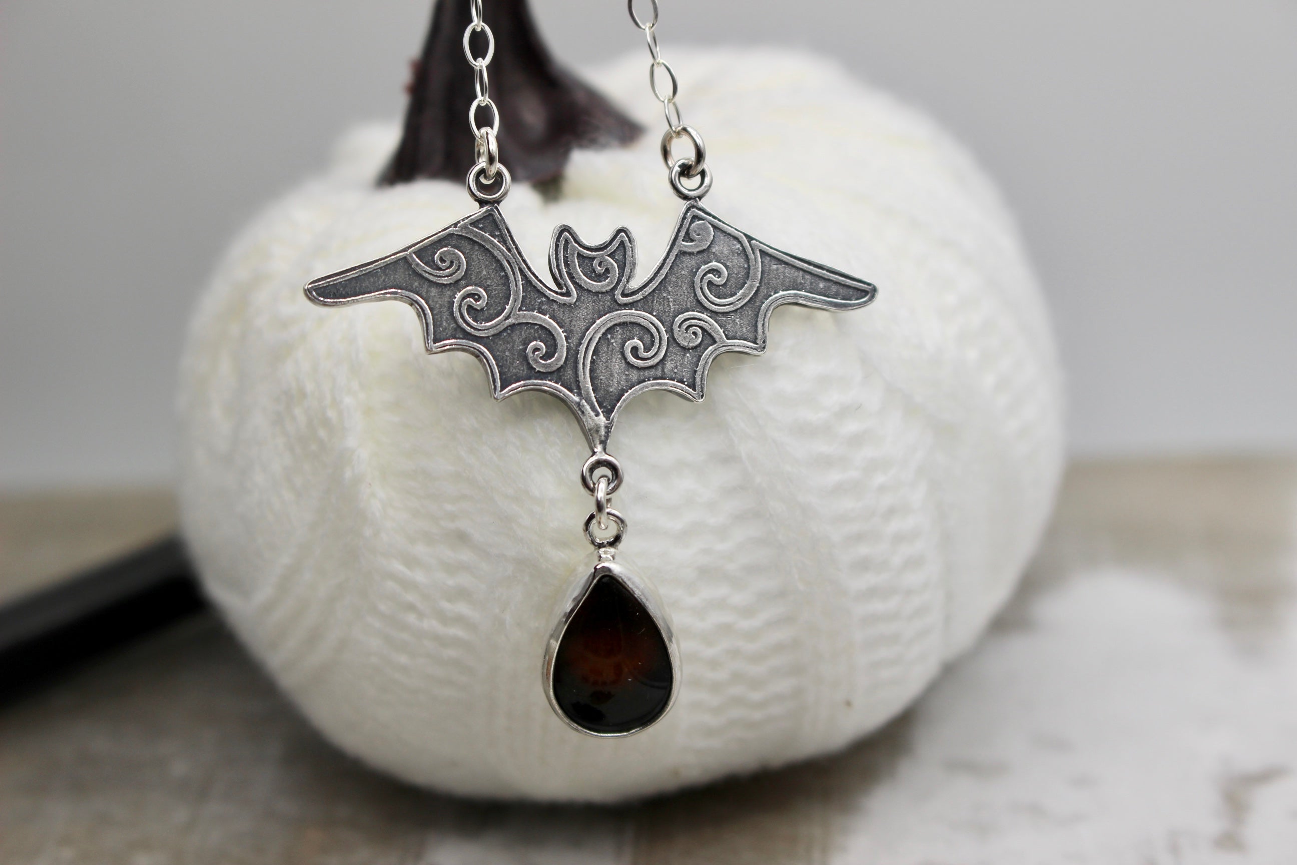 Flourish Bat Necklace