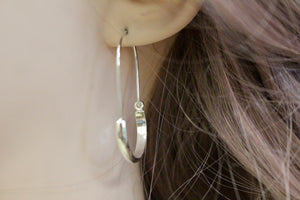Plain Sterling Silver Hoops