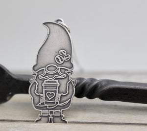 Coffee Lover Gnome Pin/Necklace