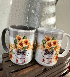 Sunflower mug set