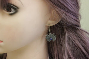 Sterling silver Lotus earrings