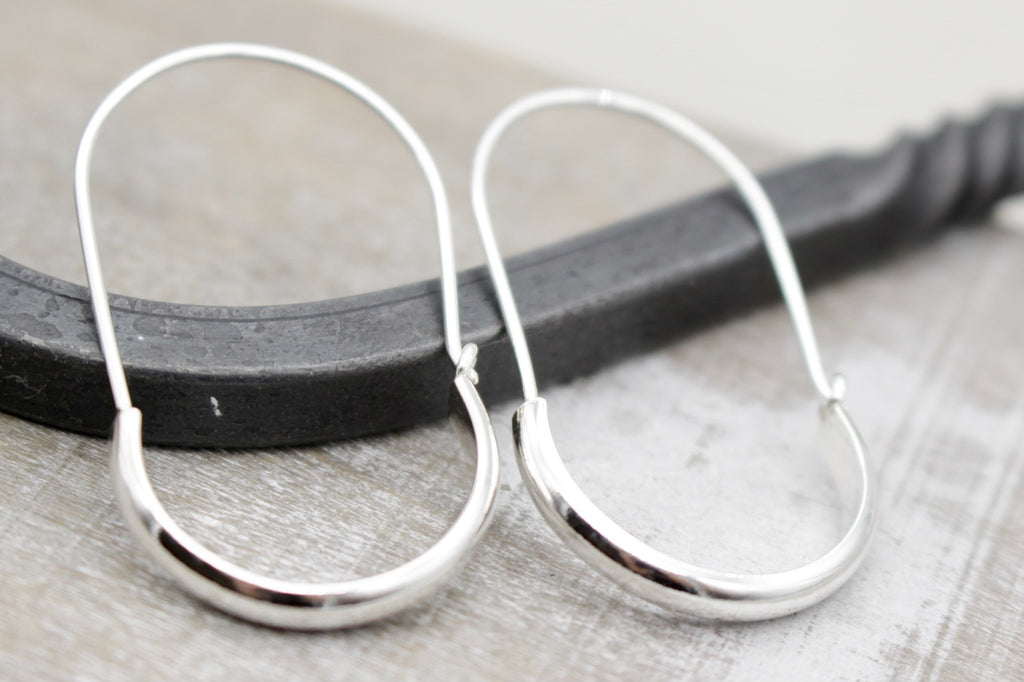 Plain Sterling Silver Hoops