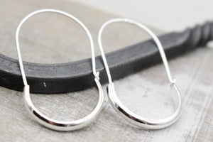 Plain Sterling Silver Hoops