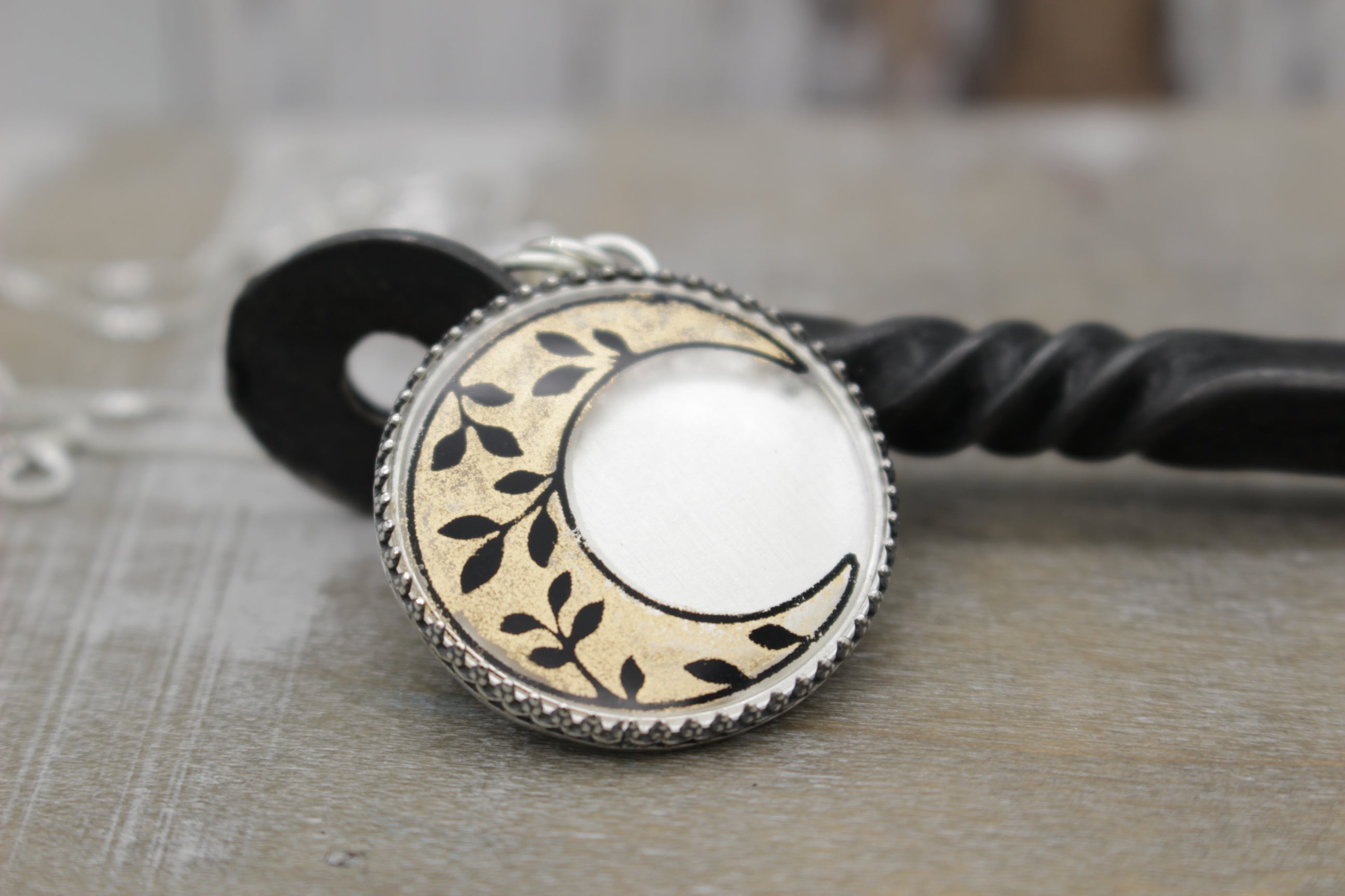Sterling silver Crescent Moon Necklace