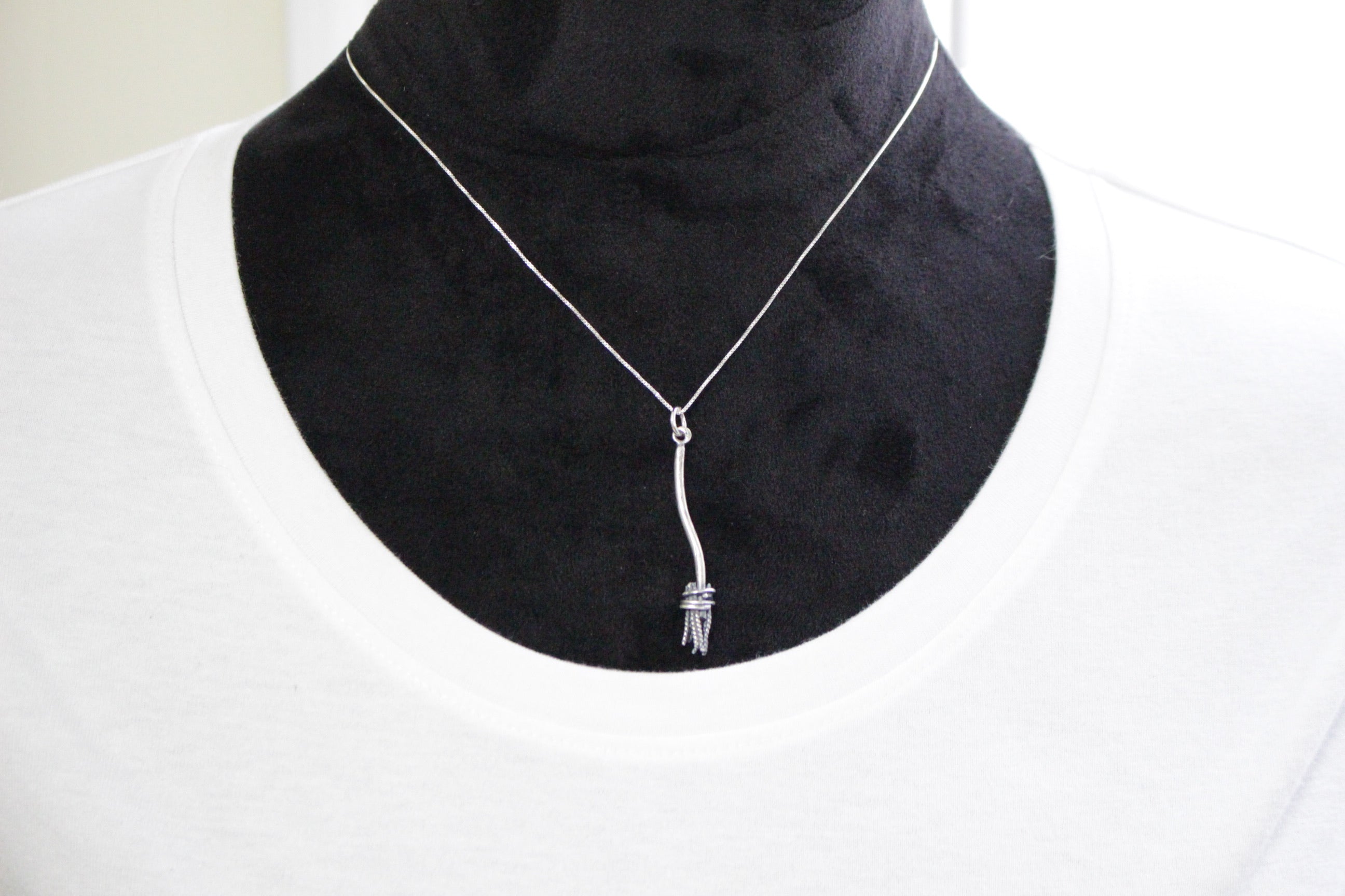 Sterling silver witch’s broom
